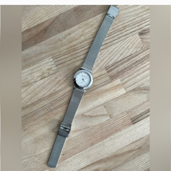 SKAGEN WATCH STAINLESS STEEL with CRYSTAL MARKERS MADE IN DENMARK - Picture 3 of 7